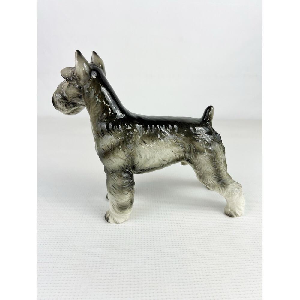 Vintage Shafford Japan Schnauzer Dog Porcelain Figurine 7 in Number 160 Collect - Picture 6 of 13